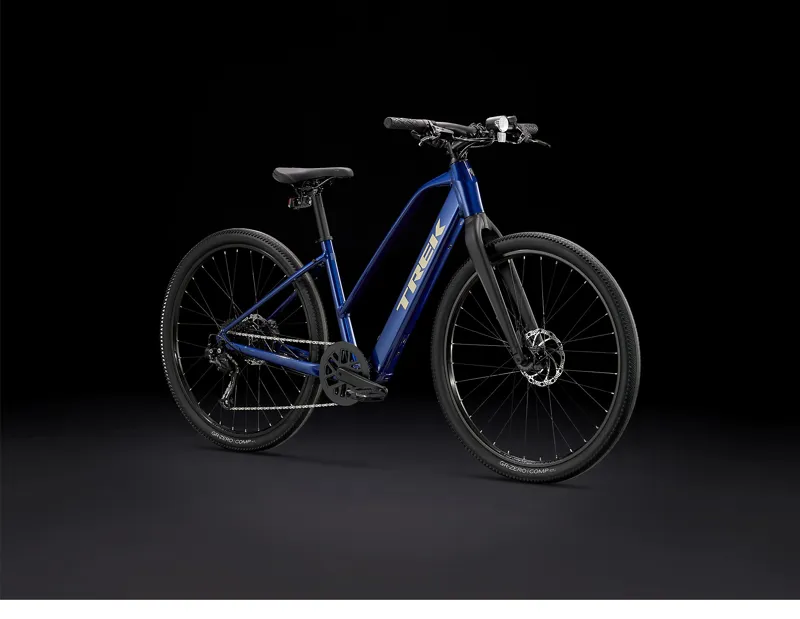 Trek Dual Sport+ 2 Stagger Hybrid eBike in Hex Blue Large-11